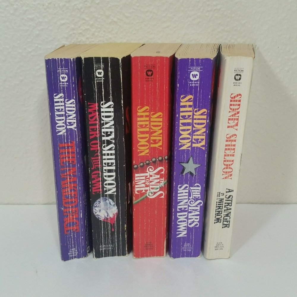 5 Sidney Sheldon Paperback Books Sands of Time Stars Shine Master Game Face